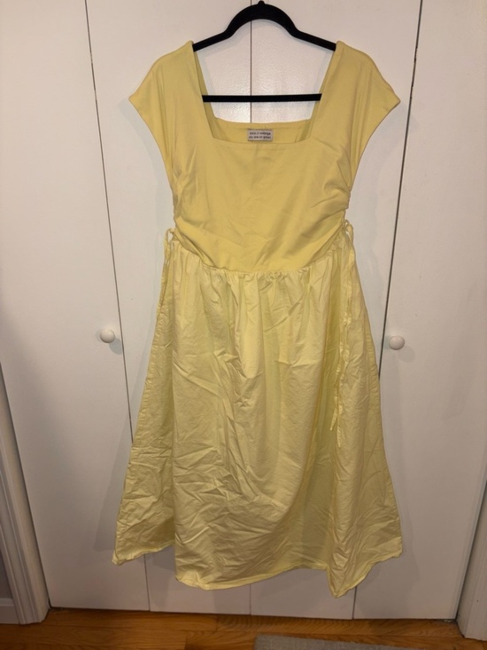 Zoco Aftermath Midi Dress Butter Yellow Size XXL